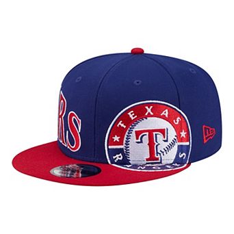 Men's New Era Royal/Red Texas Rangers Stretched Two-Tone 9FIFTY Adjustable Hat