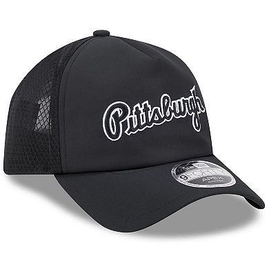 Men's New Era Black Pittsburgh Pirates 2026 Batting Practice Alternate Apex 9FORTY Adjustable Hat