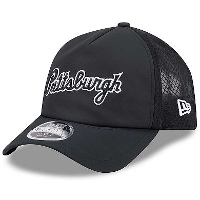 Men's New Era Black Pittsburgh Pirates 2026 Batting Practice Alternate Apex 9FORTY Adjustable Hat