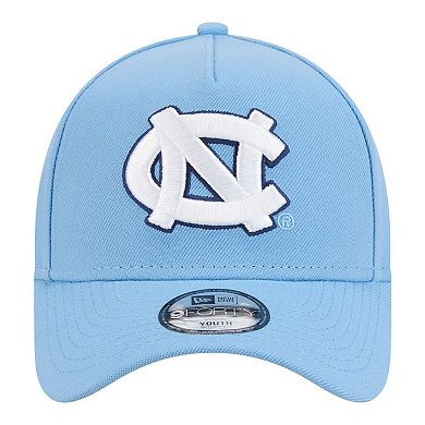 Youth New Era Carolina Blue North Carolina Tar Heels 9FORTY A-Frame Adjustable Hat