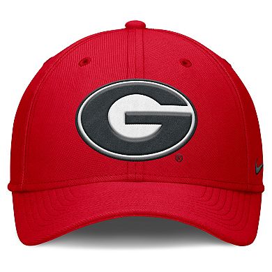 Men's Nike Red Georgia Bulldogs Rise Swoosh Dri-FIT Flex Hat