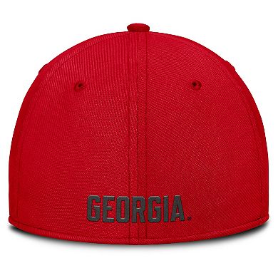 Men's Nike Red Georgia Bulldogs Rise Swoosh Dri-FIT Flex Hat