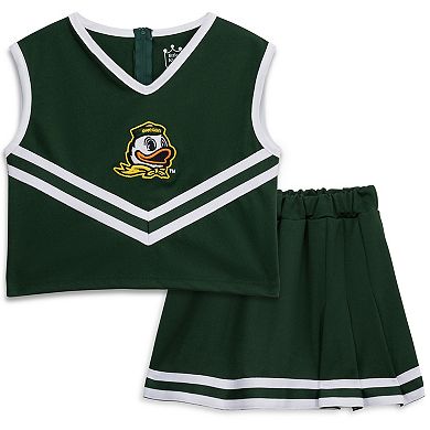 Girls Youth Green Oregon Ducks Two-Piece Cheer Set