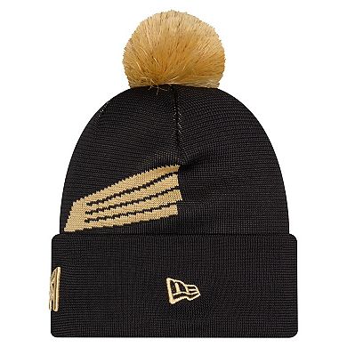 Youth New Era Black LAFC Jersey Hook Cuffed Knit Hat with Pom
