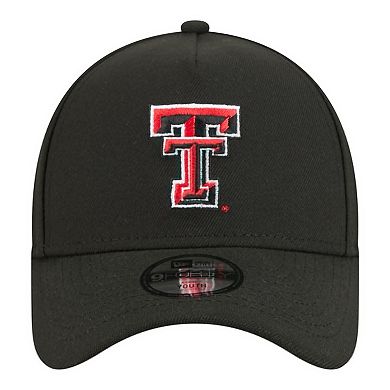 Youth New Era Black Texas Tech Red Raiders 9FORTY A-Frame Adjustable Hat