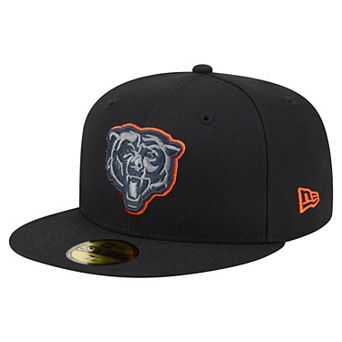 Men's New Era Black Chicago Bears Color Pop 59FIFTY Fitted Hat