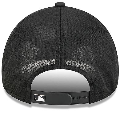 Men's New Era Black Miami Marlins 2026 Batting Practice Alternate Apex 9FORTY Adjustable Hat