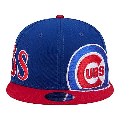 Men's New Era Royal/Red Chicago Cubs Stretched Two-Tone 9FIFTY Adjustable Hat