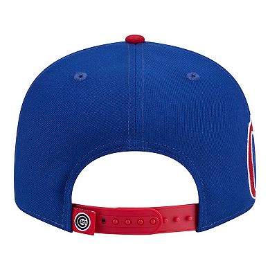 Men's New Era Royal/Red Chicago Cubs Stretched Two-Tone 9FIFTY Adjustable Hat