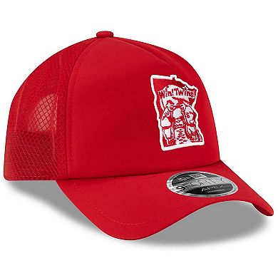 Men's New Era Red Minnesota Twins 2026 Batting Practice Alternate Apex 9FORTY Adjustable Hat