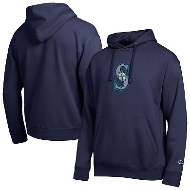 Men's Champion Navy Seattle Mariners All Star Embroidered Logo Hoodie