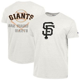 Men's Champion Heather White San Francisco Giants Tri-Blend T-Shirt