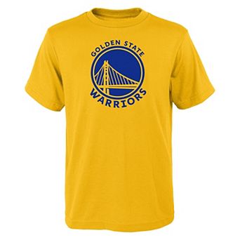 Youth Outerstuff Yellow Golden State Warriors Primary Logo T-Shirt