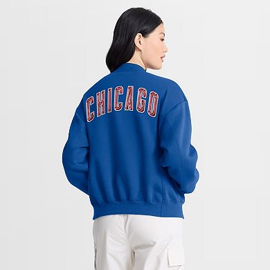 Women's Fanatics Royal Chicago Cubs Oversized Rage Against Full-Zip Jacket