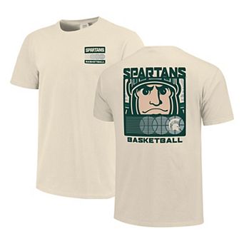 Men's Cream Michigan State Spartans Basketball Staredown Comfort Colors