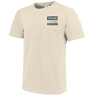 Men's Cream Michigan State Spartans Basketball Staredown Comfort Colors