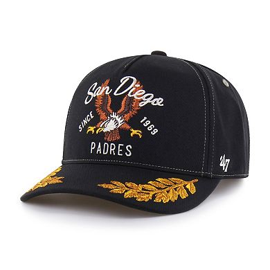 Men's '47 Black San Diego Padres Keepsake Collection Adjustable Hitch Hat