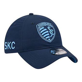 Men's New Era Navy Sporting Kansas City 2026 Jersey Hook 9TWENTY Adjustable Hat
