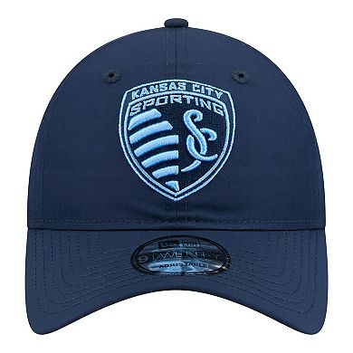 Men's New Era Navy Sporting Kansas City 2026 Jersey Hook 9TWENTY Adjustable Hat