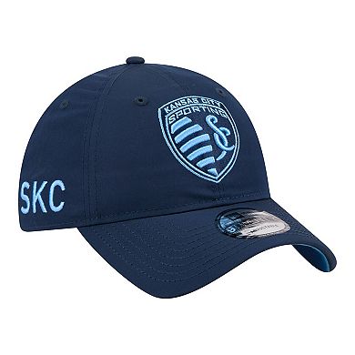 Men's New Era Navy Sporting Kansas City 2026 Jersey Hook 9TWENTY Adjustable Hat