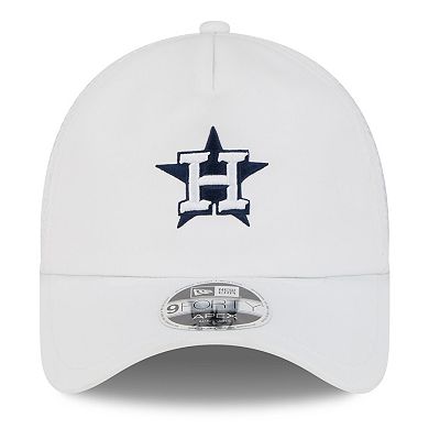 Men's New Era White Houston Astros 2026 Batting Practice Apex 9FORTY Adjustable Trucker Hat