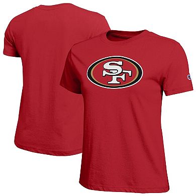 Women's Champion Scarlet San Francisco 49ers Logo T-Shirt