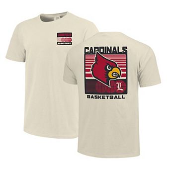 Men's Cream Louisville Cardinals Basketball Staredown Comfort Colors