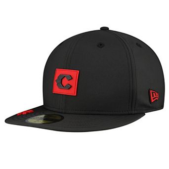 Men's New Era Black Cincinnati Reds 2026 Clubhouse Alternate 59FIFTY Fitted Hat