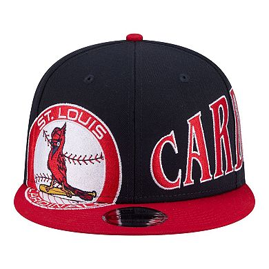 Men's New Era Navy/Red St. Louis Cardinals Stretched Two-Tone 9FIFTY Adjustable Hat