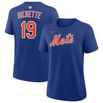 Women's Nike Bo Bichette Royal New York Mets Name & Number T-Shirt