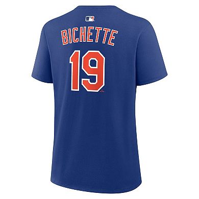 Women's Nike Bo Bichette Royal New York Mets Name & Number T-Shirt