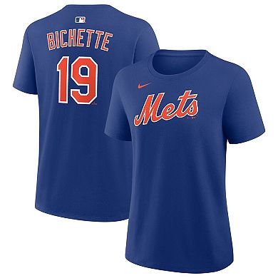 Women's Nike Bo Bichette Royal New York Mets Name & Number T-Shirt