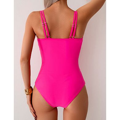 Womens One Piece Swimsuit Full Coverage Summer Beach Swim Suits