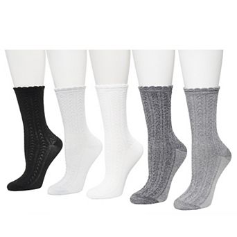 Women's Sonoma Goods For Life® Chevron Texture 5-Pack Crew Socks