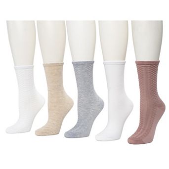 Women's Sonoma Goods For Life® Chevron Texture 5-Pack Crew Socks