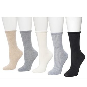 Women's Sonoma Goods For Life® Rib 5-Pack Crew Socks