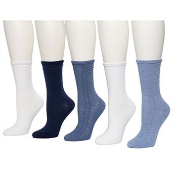 Women's Sonoma Goods For Life® Chevron Texture 5-Pack Crew Socks