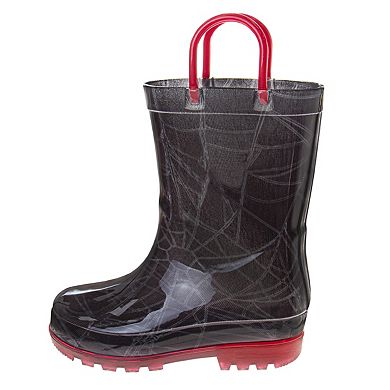 Marvel SpiderMan Boys' Rain Boots Fun, Durable, and Waterproof Footwear