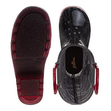 Marvel SpiderMan Boys' Rain Boots Fun, Durable, and Waterproof Footwear