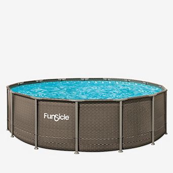 Funsicle Oasis Designer Above Ground Pool Double Rattan Liner, 15ft