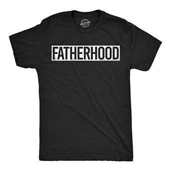 Mens Funny T Shirts Fatherhood Sarcastic Fathers Day Gift Tee For Men