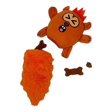 Squirrel Dog Toy Funny Cute Tiny Squirrel Stuffed Chew Toy for Puppies