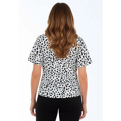 Jessica London Women's Plus Size Stretch Crepe Tie Waist Top