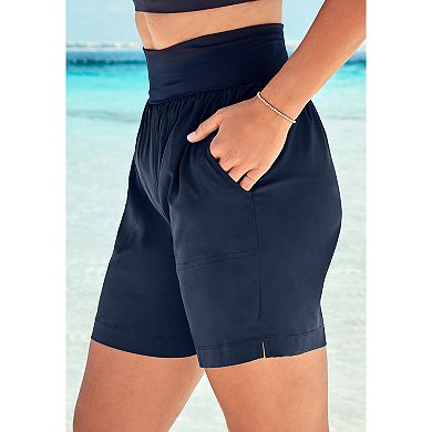 Swim 365 Women's Plus Size Quick-Dry Swim Shorts
