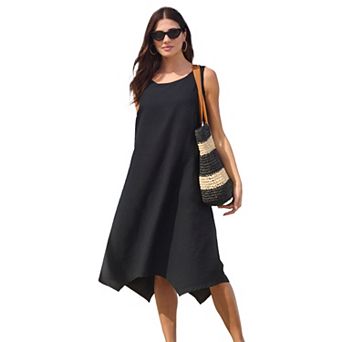 Swim 365 Women's Plus Size Brrr° Cooling Sharktail Cover Up