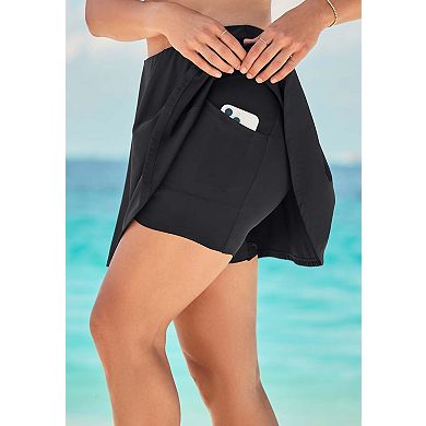Swim 365 Women's Plus Size Compression Swim Skirt