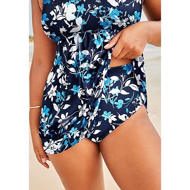 Swimsuits for All Women's Flared Two-Piece Swimdress