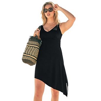 Swim 365 Women's Plus Size Multi-Way Convertible Swim Dress