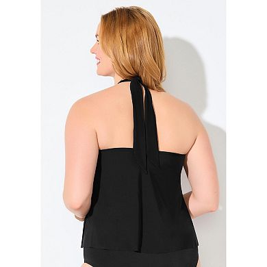 Swimsuits for All Women's Lightweight Halter Tankini Top