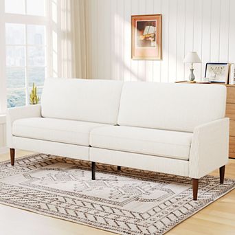 Opoiar 88" Corduroy Loveseat Sofa with Memory Foam Cushion